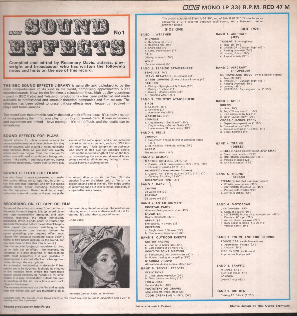 BBC Sound Effects No 1 - BBC Sound Effects No 1 - Lp