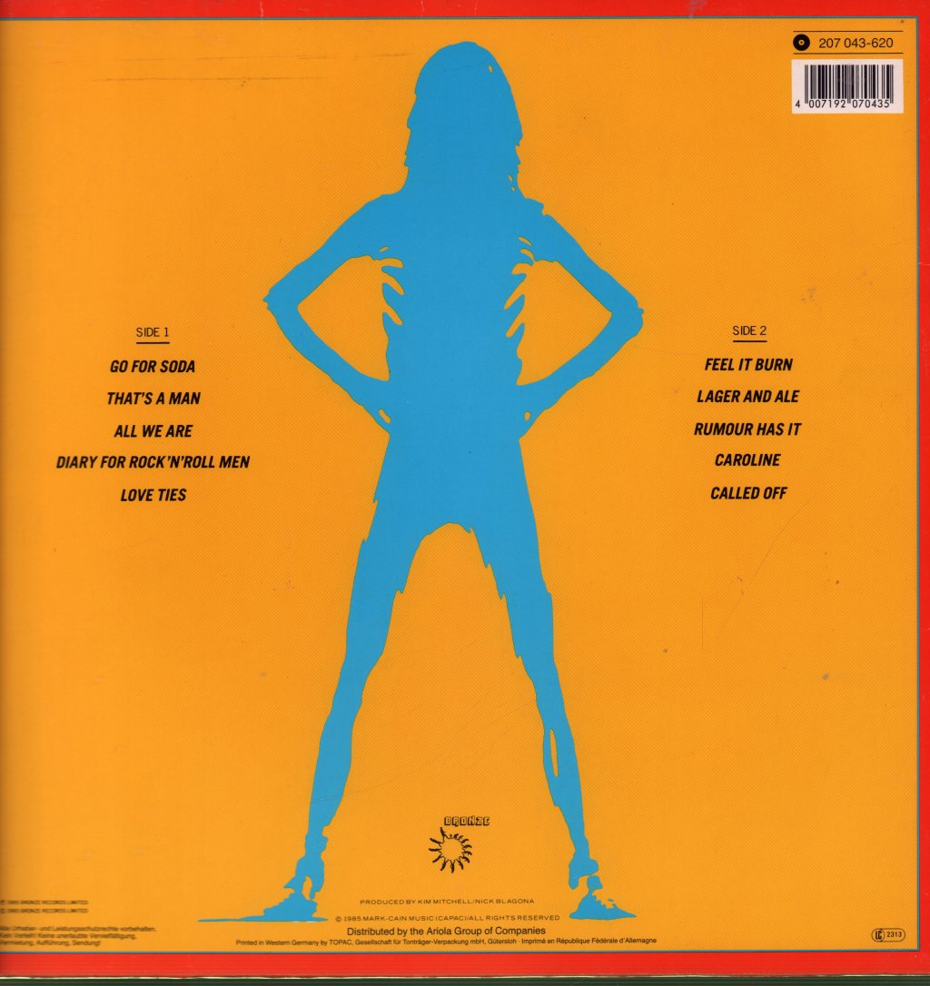 Kim Mitchell - Akimbo Alogo - Lp
