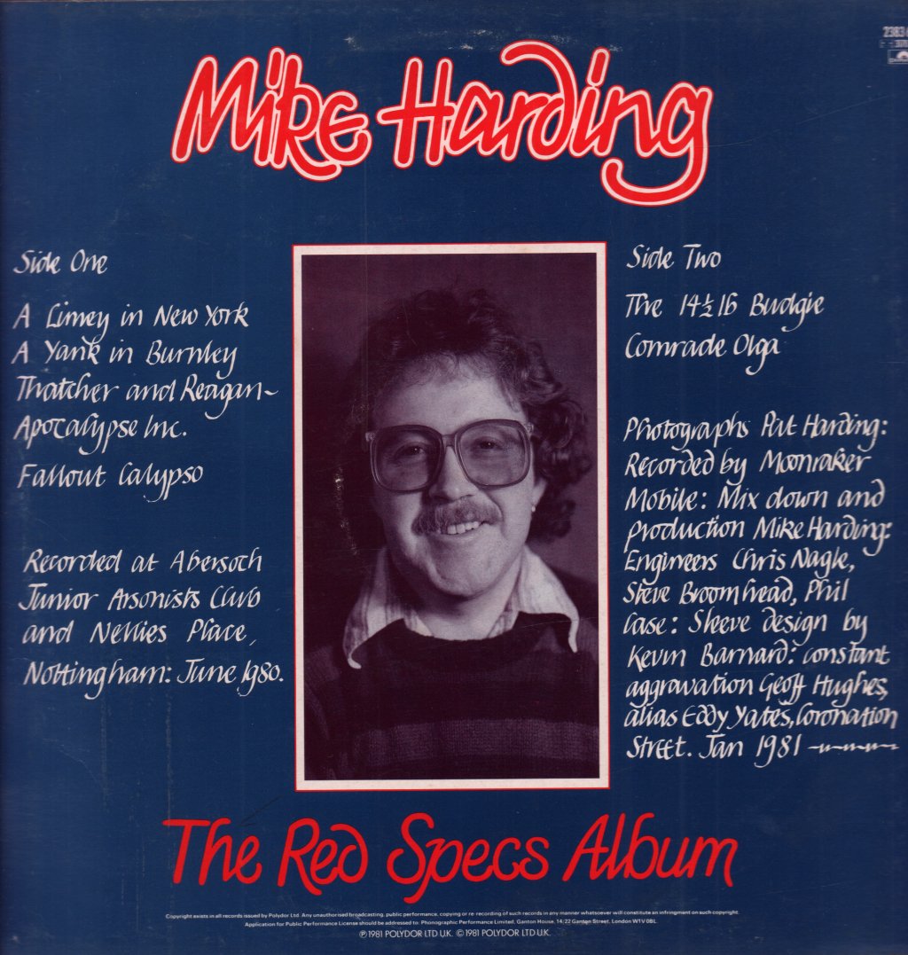 Mike Harding - Red Specs Album - Lp