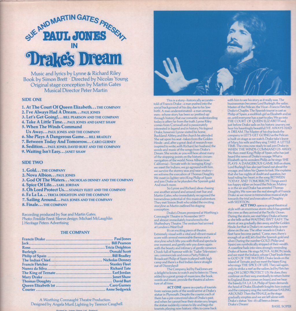 paul jones and friends - Drake's Dream - Lp