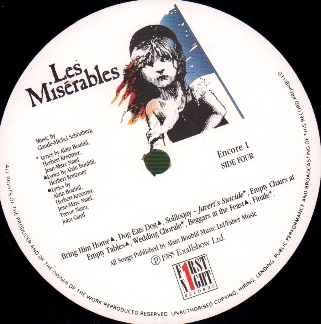 Various Artists - Les Miserables (Original London Cast Album) - Double Lp
