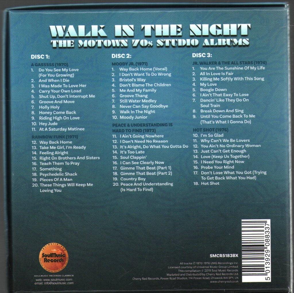 Junior Walker & The All Stars - Walk In The Night (The Motown 70s Studio Albums) - Cd Set