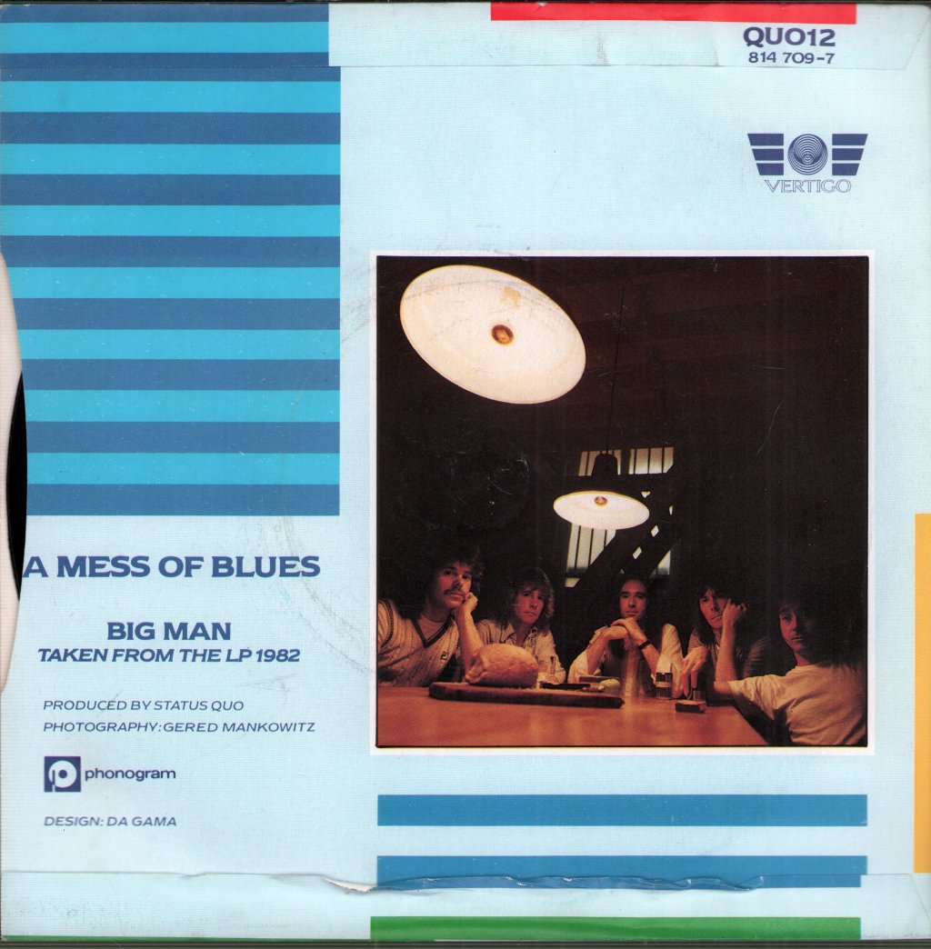 Status Quo - A Mess Of Blues - 7 Inch