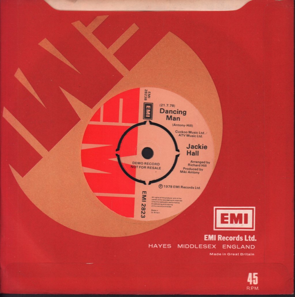 Jackie Hall - Love To Dance - 7 Inch