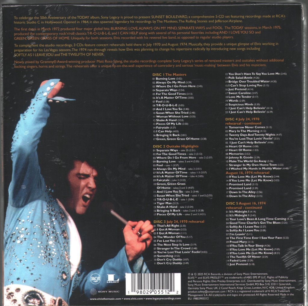 Elvis Presley - Sunset Boulevard - Cd Set