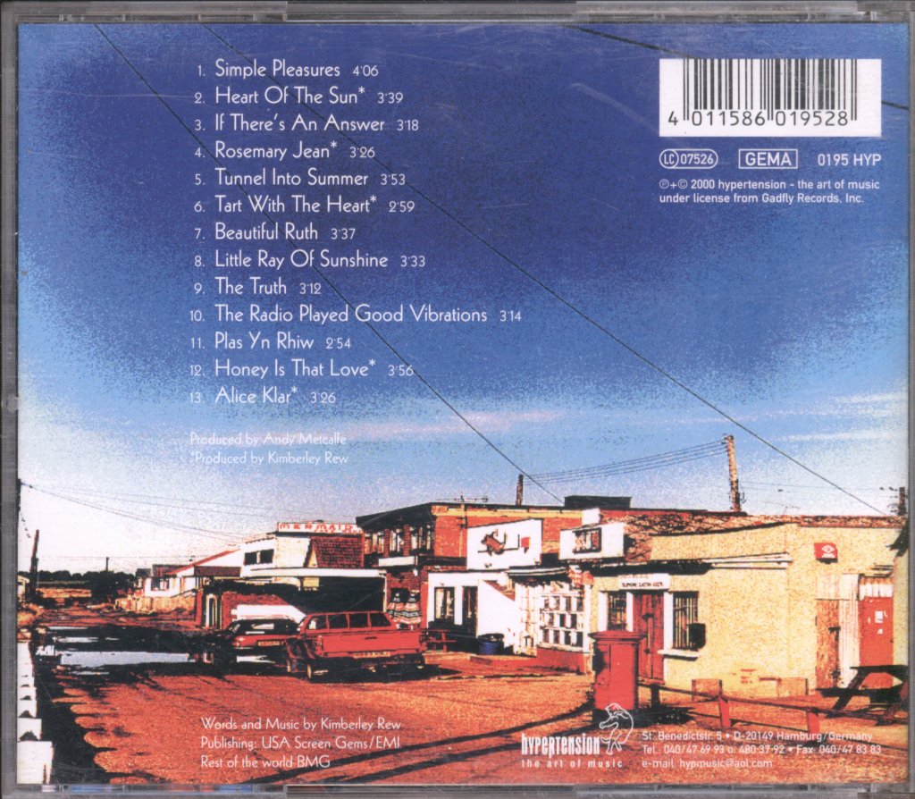 Kimberley Rew - Tunnel Into Summer - Cd