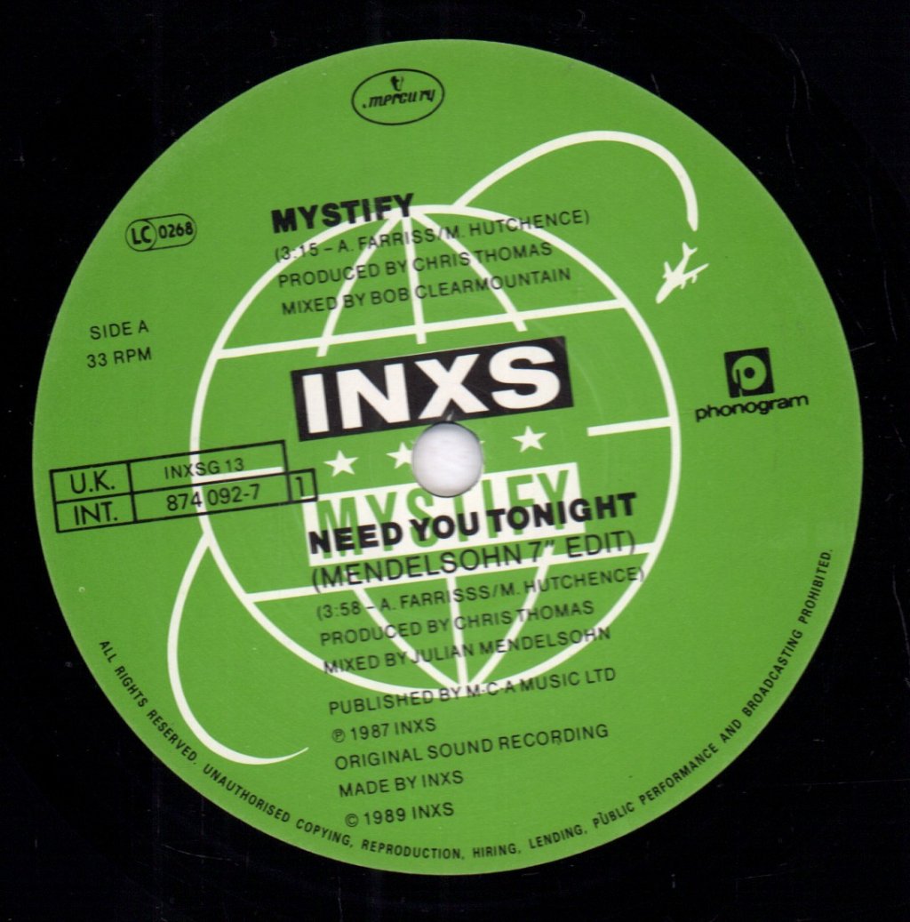 INXS - Mystify - 7 Inch