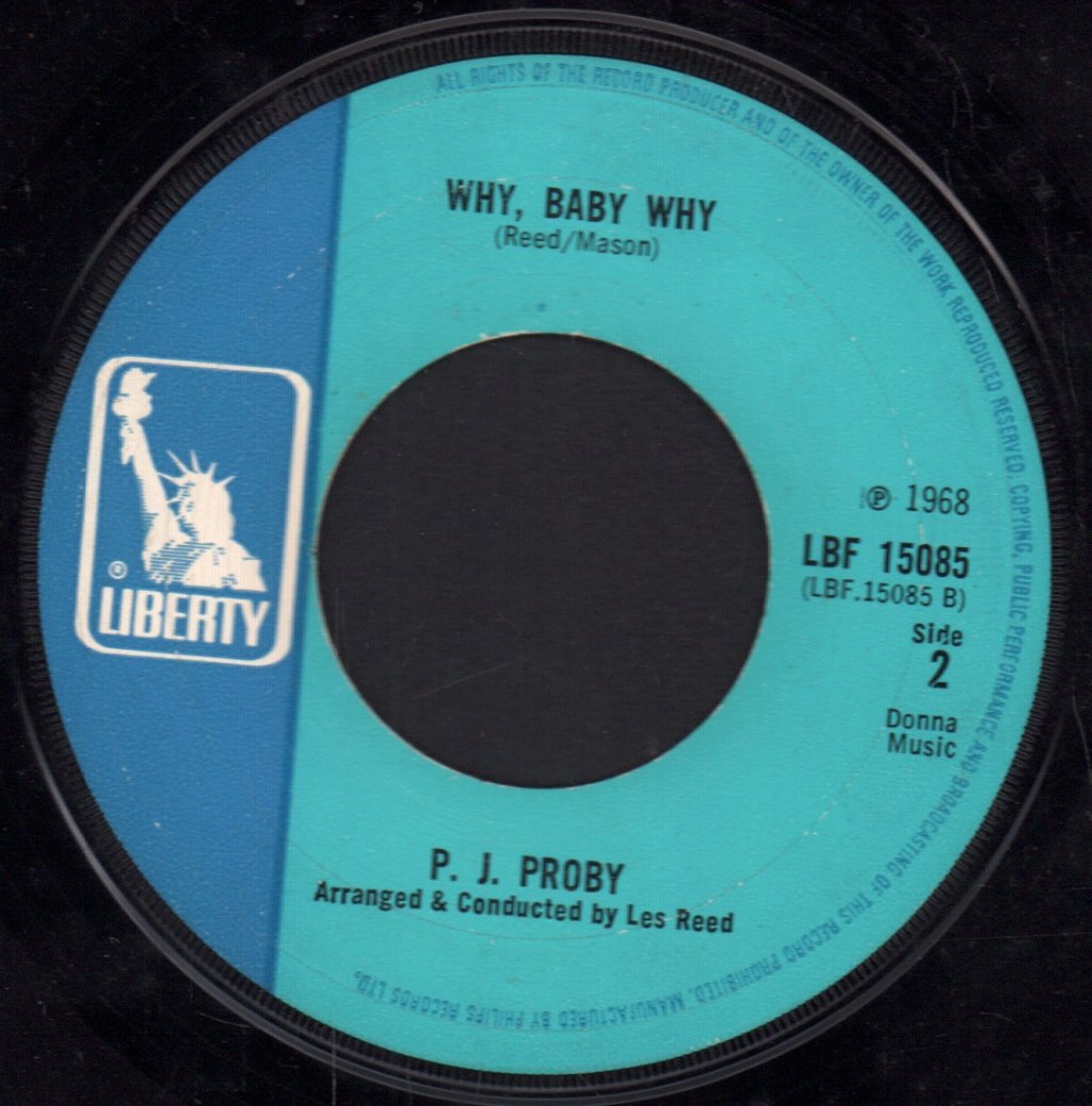 P.J. Proby - What's Wrong With My World - 7 Inch