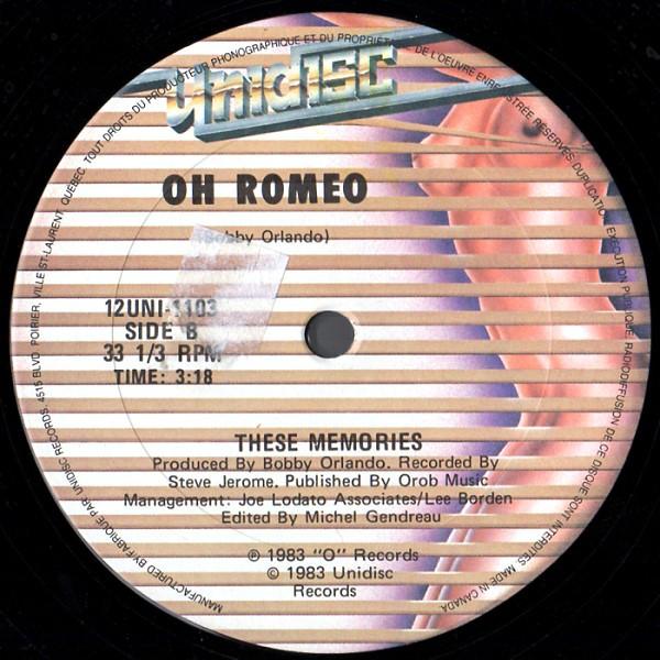 Oh Romeo - These Memories - 12 Inch