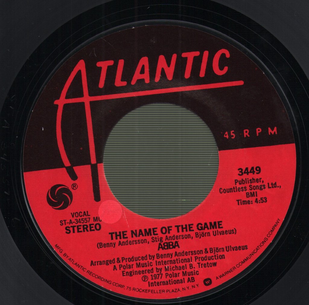 ABBA - Name Of The Game - 7 Inch