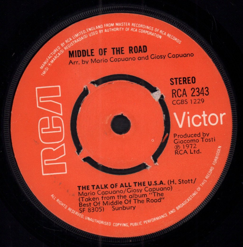 Middle Of The Road - Talk Of All The U.s.a. - 7 Inch