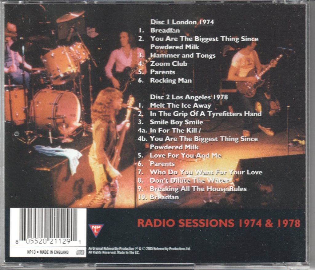 Budgie - Radio Sessions 1974 & 1978 - Double Cd