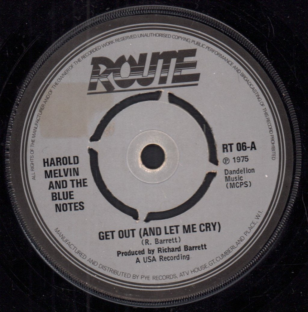 Harold Melvin And The Blue Notes - Get Out - 7 Inch