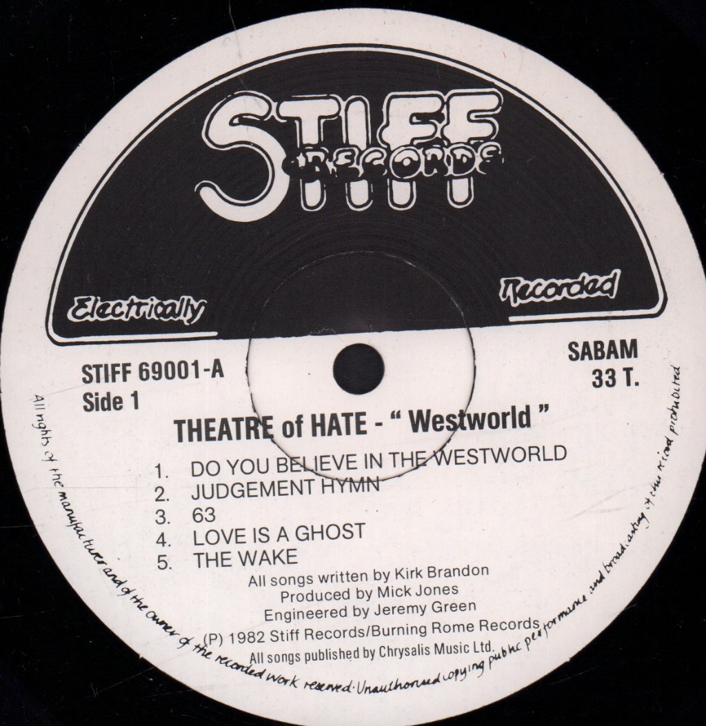 Theatre Of Hate - Westworld - Lp