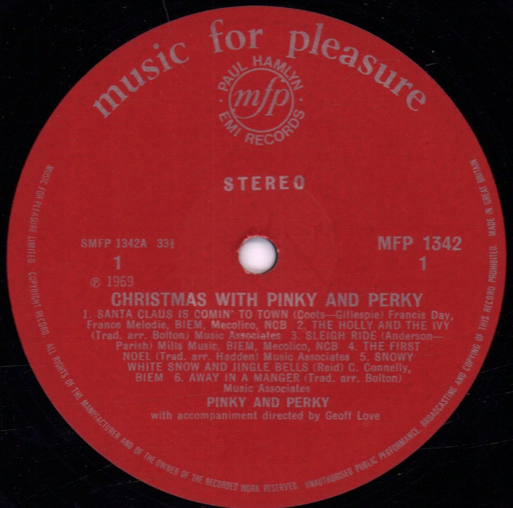 Pinky And Perky (Childrens) - Christmas With - Lp