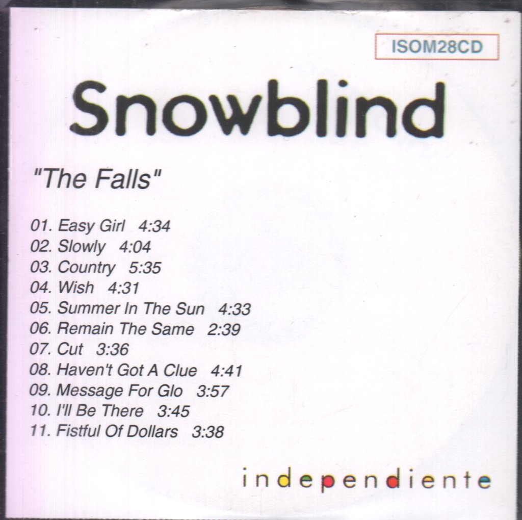 Snowblind (Indie Group) - Falls - Cdr