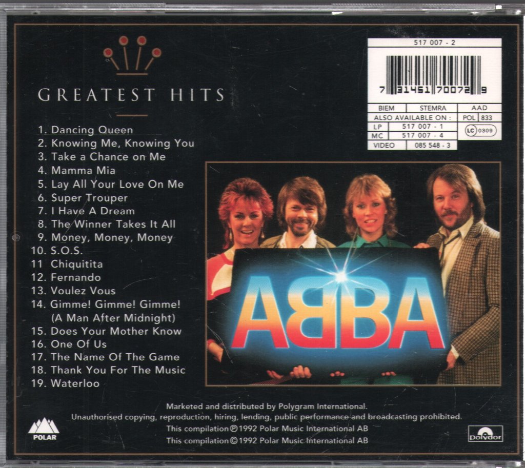 ABBA - Gold: Greatest Hits - Cd