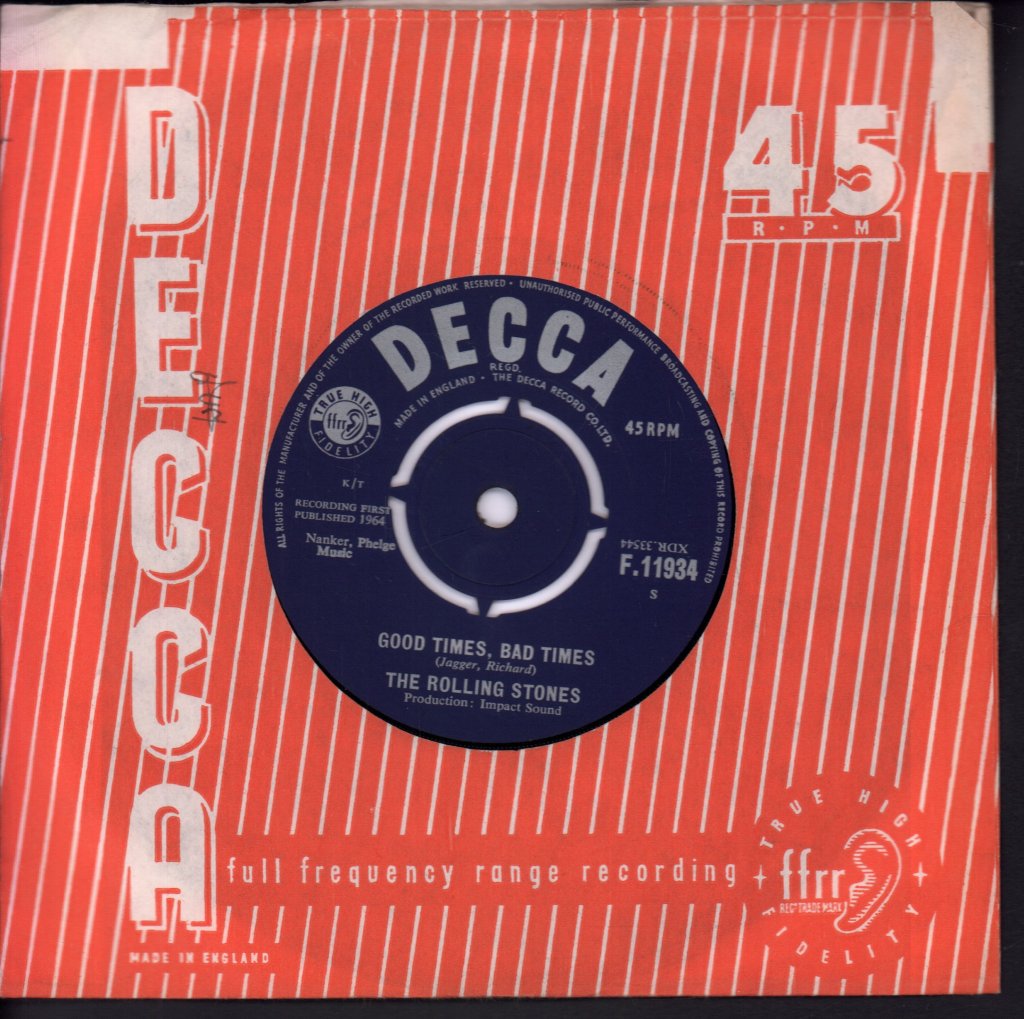 Rolling Stones - It's All Over Now - 7 Inch