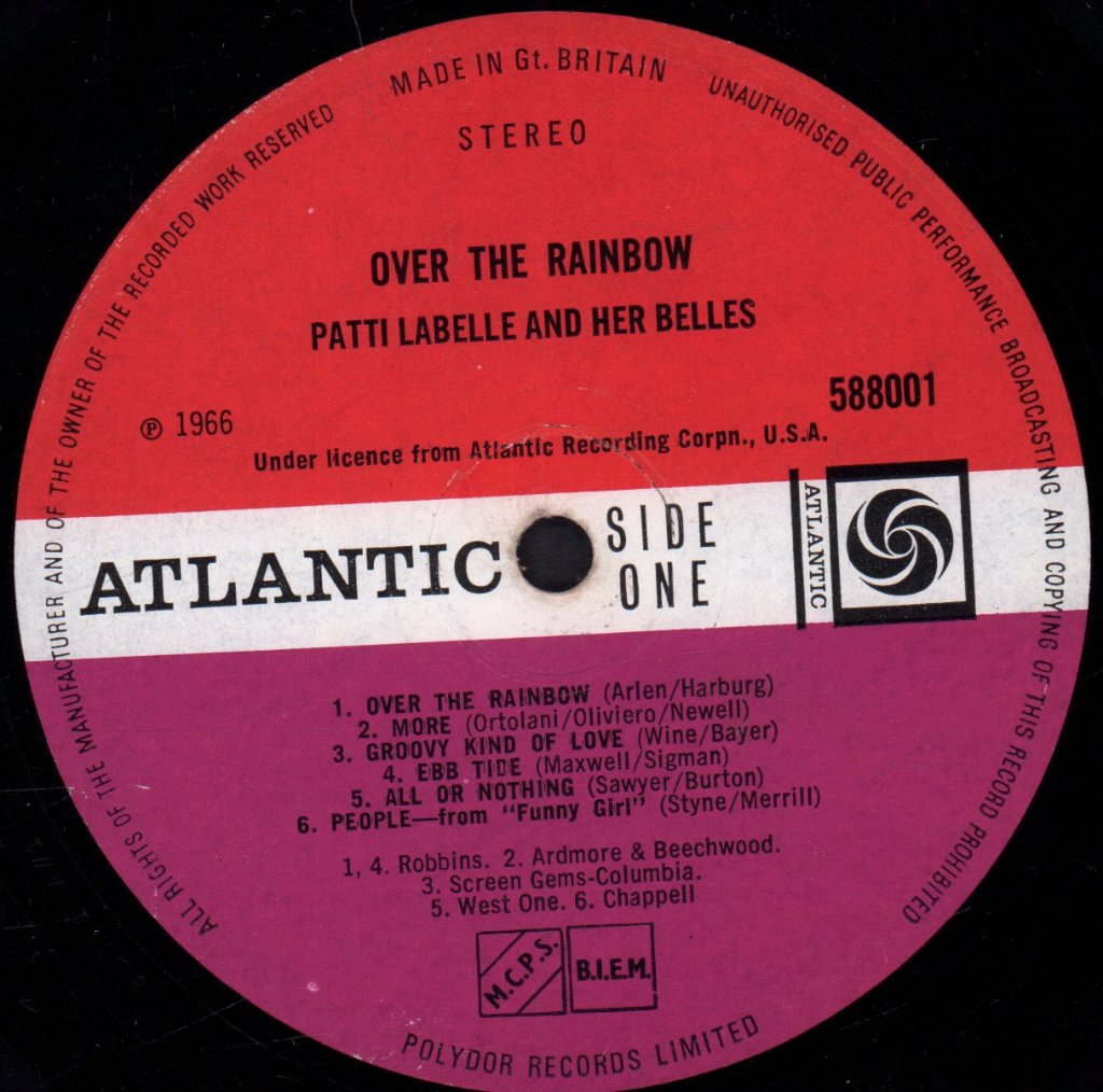 Patti Labelle And Her Belles - Over The Rainbow - Lp