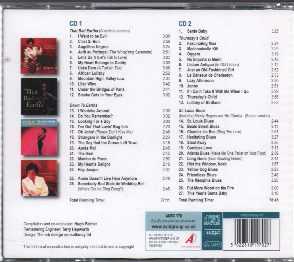 Eartha Kitt - Four Classic Albums - Double Cd