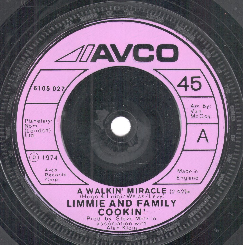 Limmie And Family Cookin' - A Walkin' Miracle - 7 Inch
