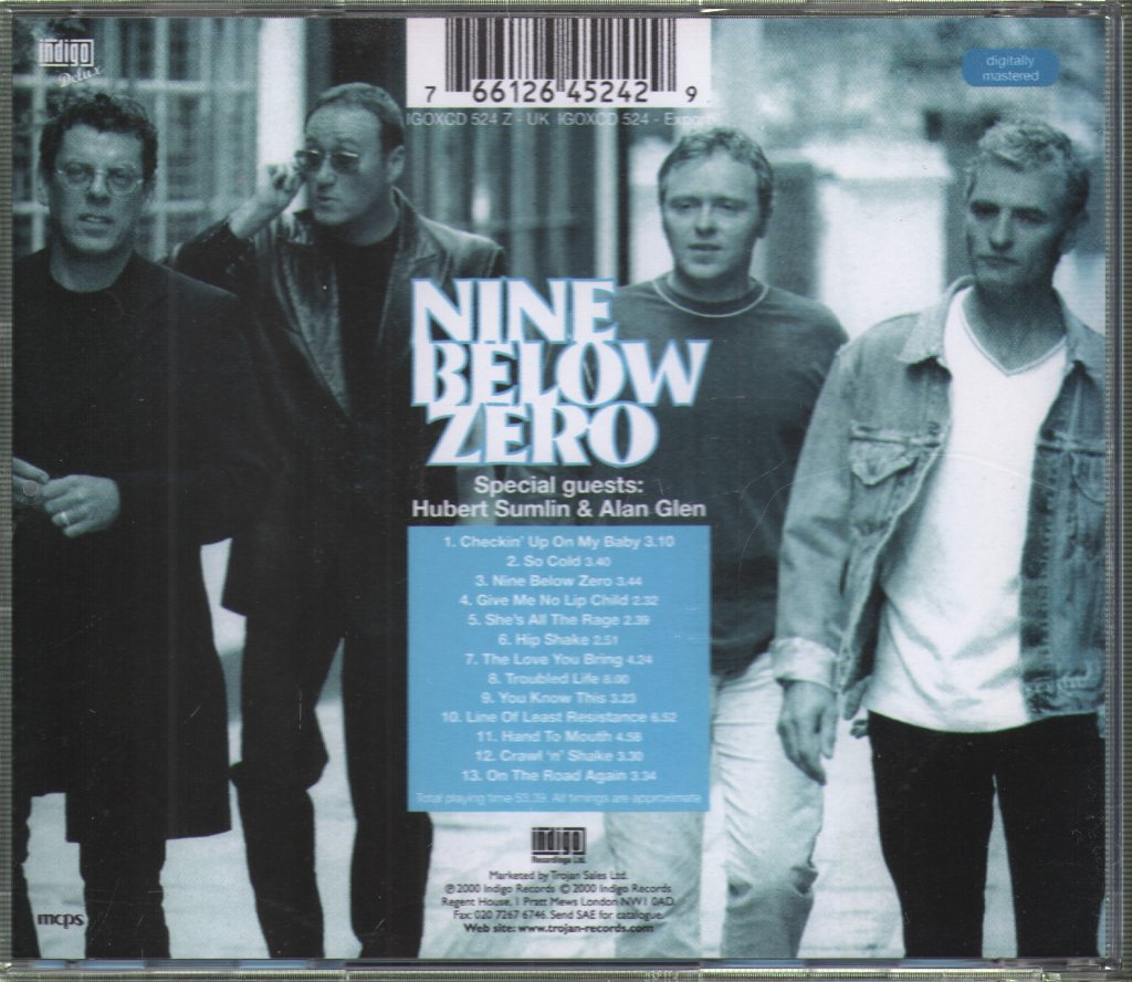 Nine Below Zero - Give Me No Lip Child - Cd