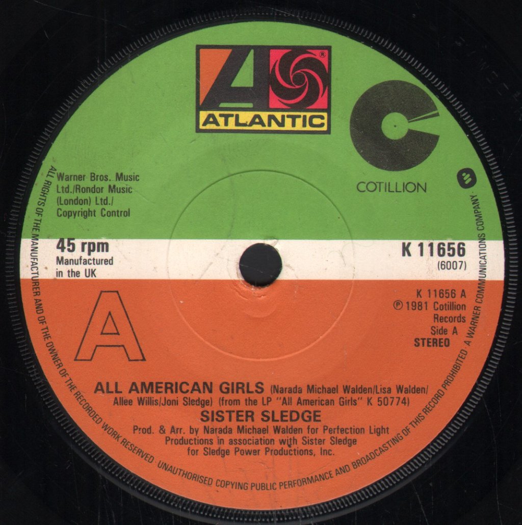 Sister Sledge - All American Girls - 7 Inch