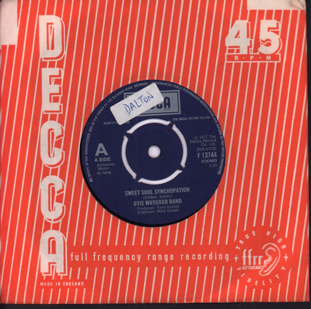 Otis Waygood Band - Sweet Soul Syncopation - 7 Inch