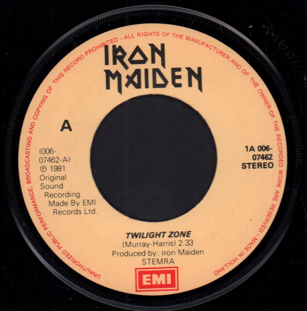 Iron Maiden - Twilight Zone - 7 Inch
