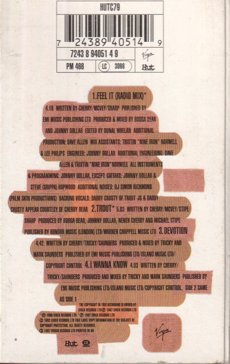 Neneh Cherry - Feel It - Cassette