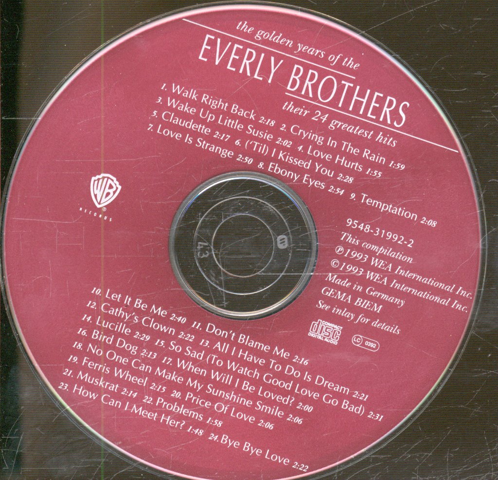 Everly Brothers - Golden Years Of - Cd