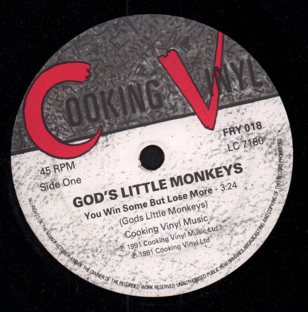 God's Little Monkeys - You Win Some But Lose More - 7 Inch