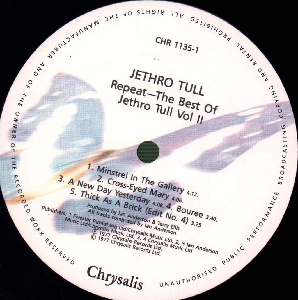Jethro Tull - Repeat Best Of Vol 2 - Lp