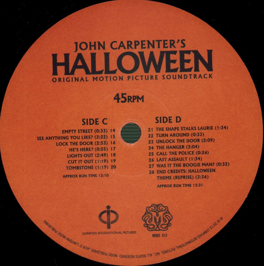 John Carpenter - Halloween (Original Motion Picture Soundtrack) - Double 12 Inch