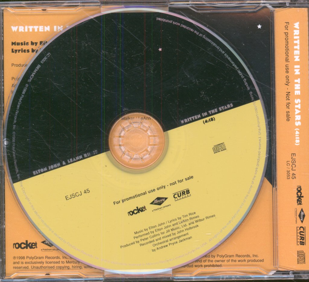 Elton John And Leann Rimes - Written In The Stars - Cd