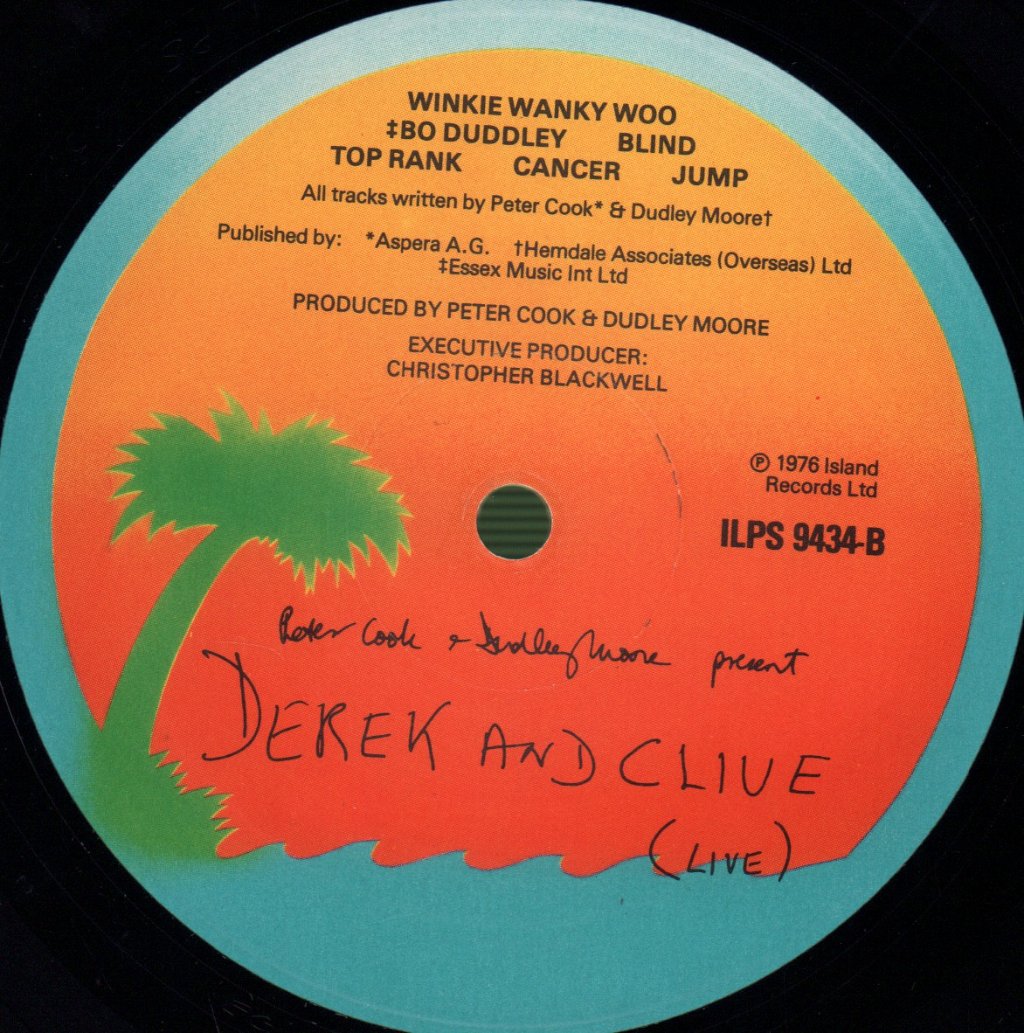 Peter Cook And Dudley Moore - Derek And Clive Live - Lp