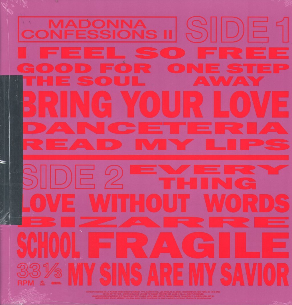Madonna - CONFESSIONS II - Lp