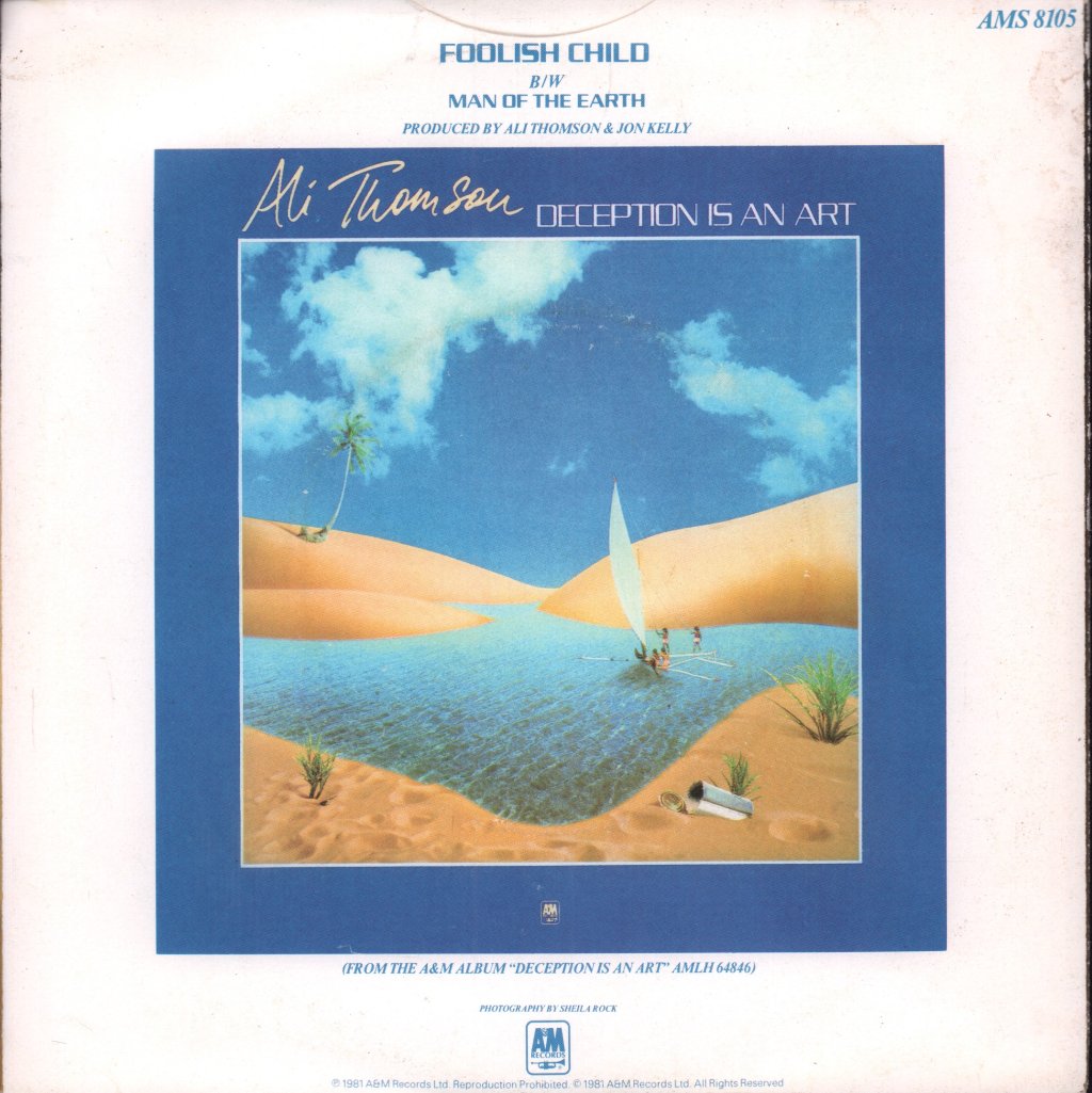 Ali Thomson - Foolish Child - 7 Inch