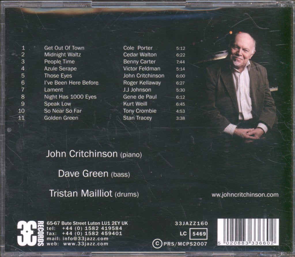 John Critchinson Trio - Remove All Covers - Cd