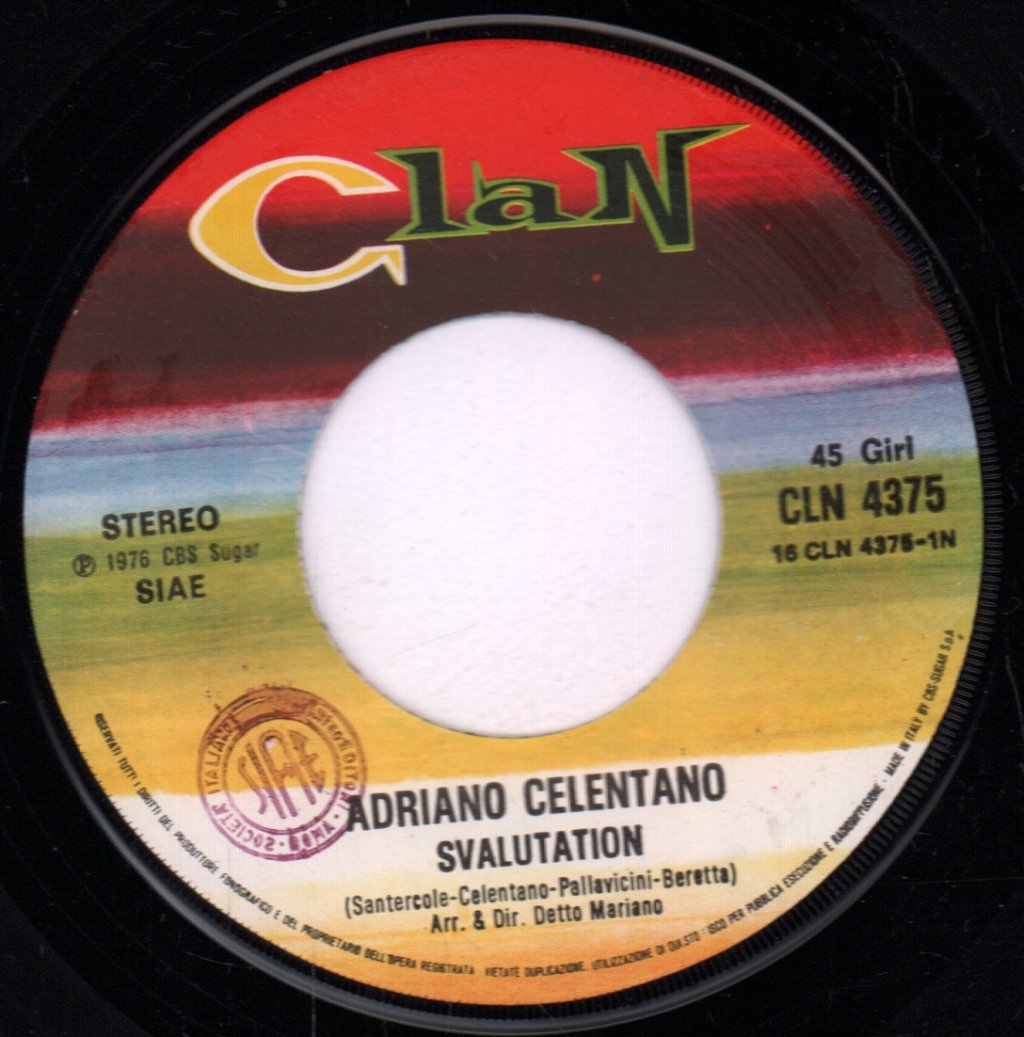 Adriano Celentano - Svalutation - 7 Inch