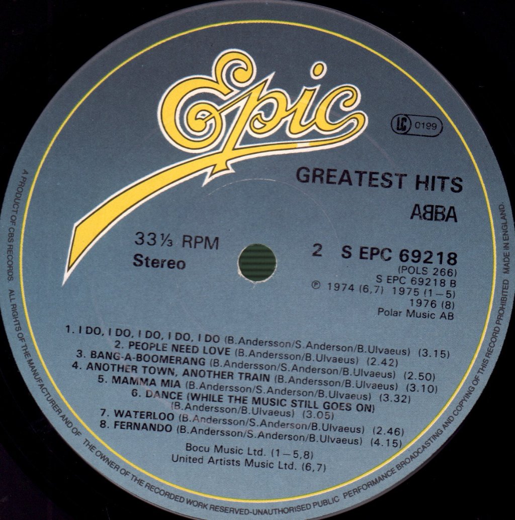 ABBA - Greatest Hits - Lp