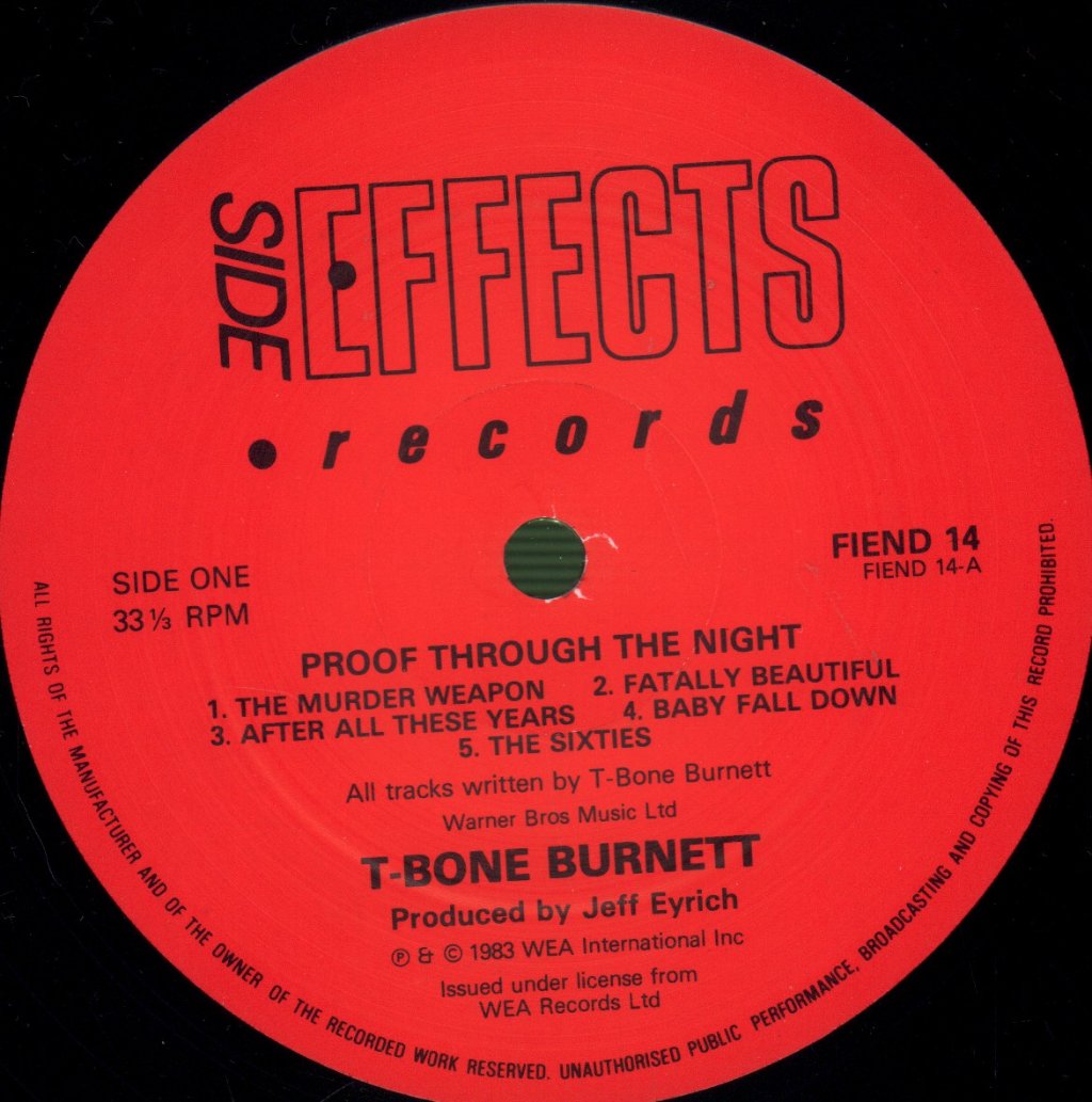 T-Bone Burnett - Proof Through The Night - Lp
