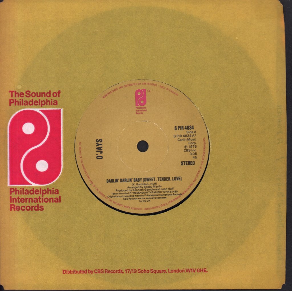 O'Jays - Darlin' Darlin' Baby - 7 Inch