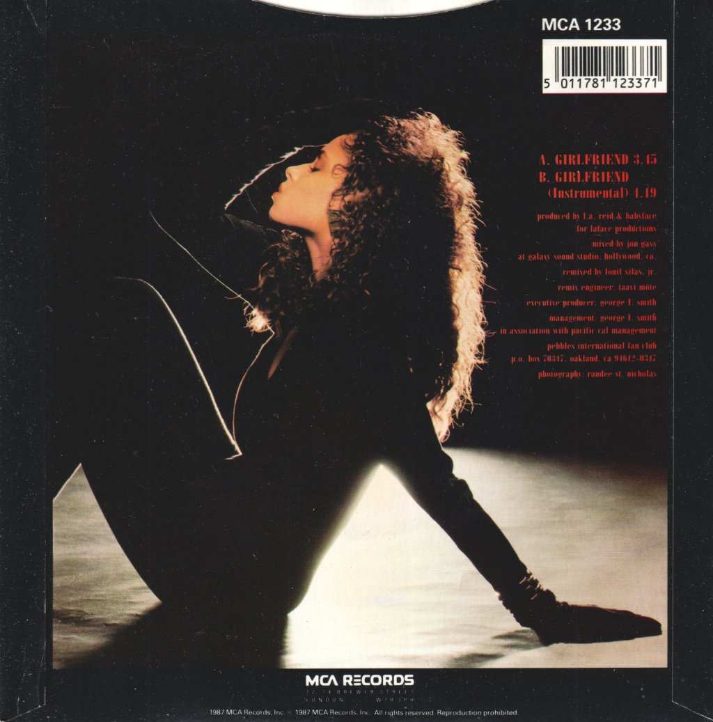 Pebbles (Female Singer) - Girlfriend - 7 Inch