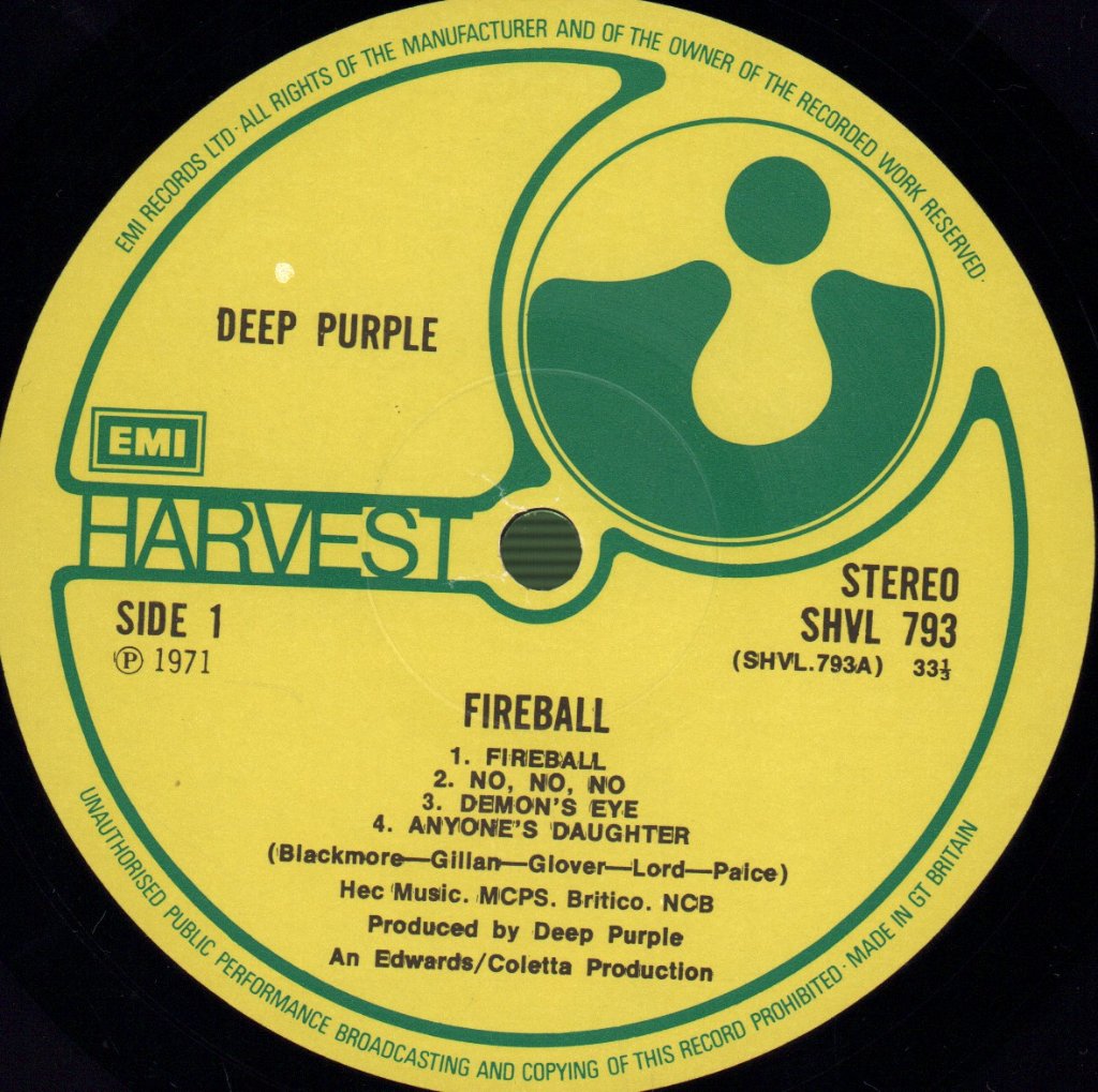 Deep Purple - Fireball - Lp