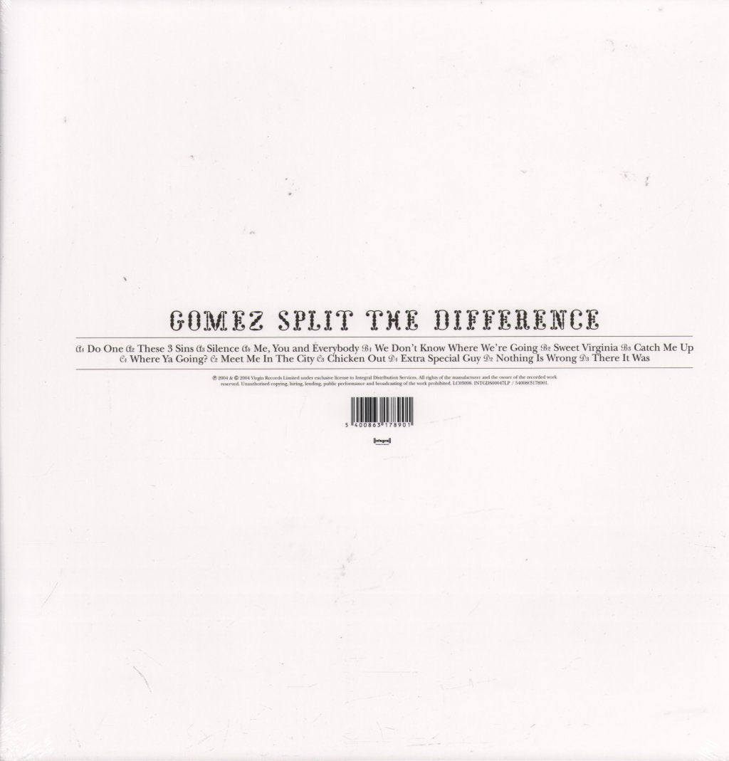 Gomez - Split the Difference - Double Lp