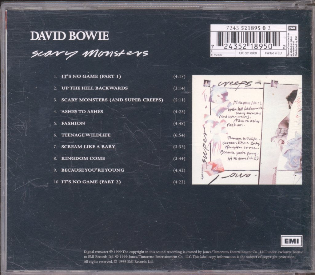 David Bowie - Scary Monsters - Cd