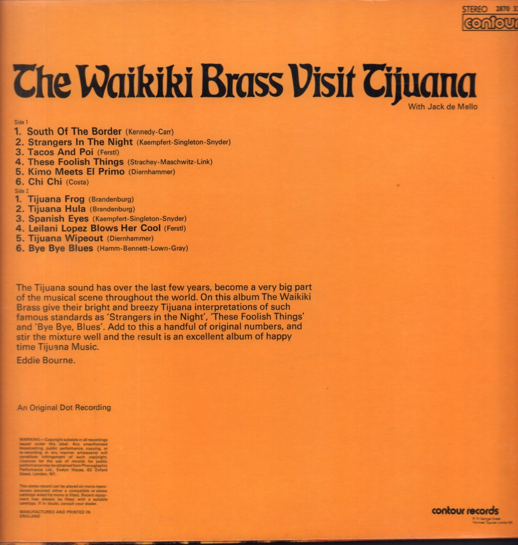 Waikiki Brass - Visit Tijuana - Lp