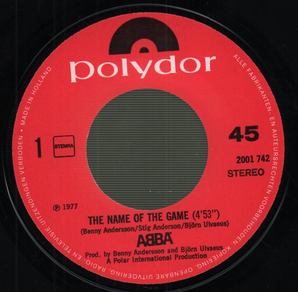 ABBA - Name Of The Game - 7 Inch