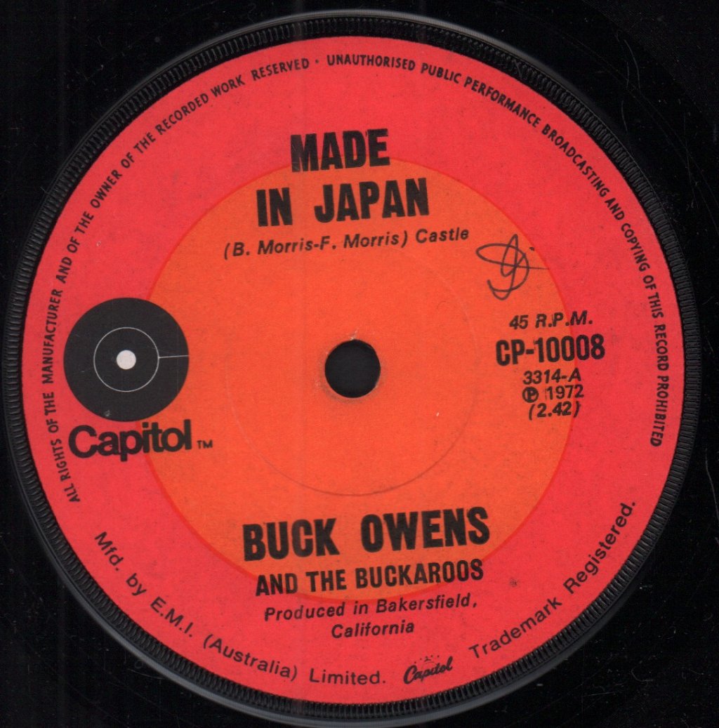 Buck Owens And His Buckaroos - Made In Japan - 7 Inch